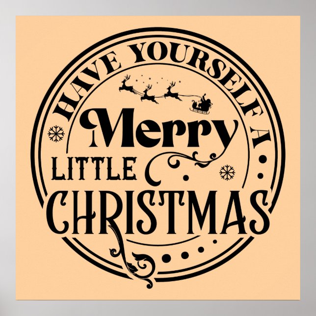 Ha en god liten jul poster (Framsidan)