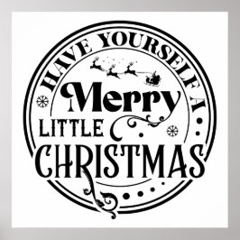 Ha en god liten jul poster