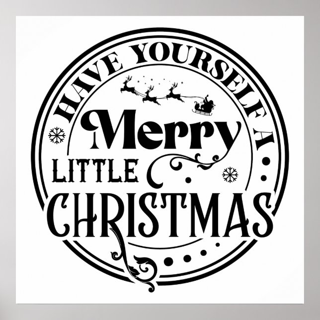 Ha en god liten jul poster (Framsidan)