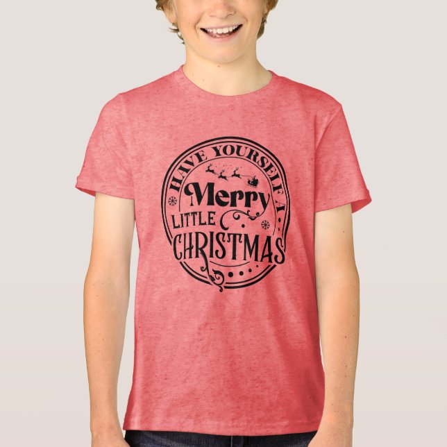 Ha en god liten jul t shirt (Framsida)