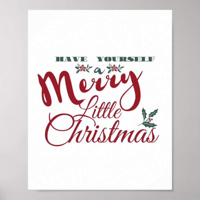 Ha en god och liten jul Poster. Poster (Framsidan)