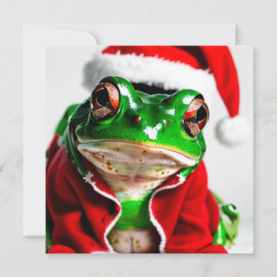 Ha en grodigt trött julkort