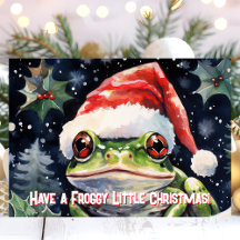 Ha en grodlik liten jul groda