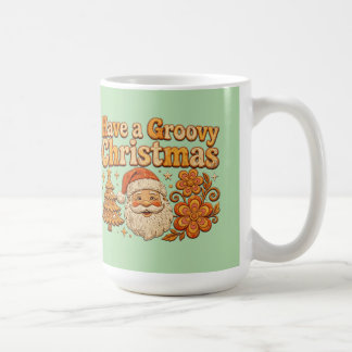 Ha en Groovy jul Retro Santa T-Shirt Kaffemugg