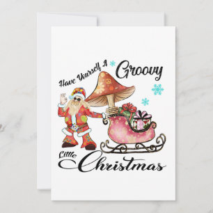 Ha en groovy liten jul julkort