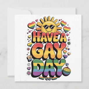 Ha en helgdag i månaden för HBT-Pride Inbjudningar