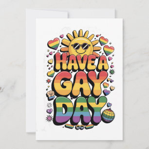 Ha en helgdag i månaden för HBT-Pride Inbjudningar