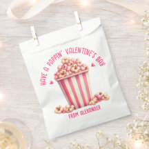 Ha en hjärtklappande hjärtans dag Rosa Popcorn Hea