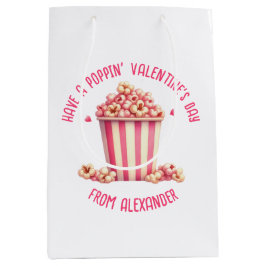 Ha en hjärtklappande hjärtans dag Rosa Popcorn Hea