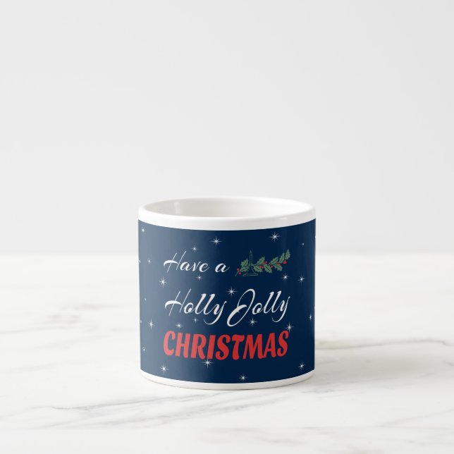 Ha en Holly Jolly-jul Espressomugg (Framsidan)