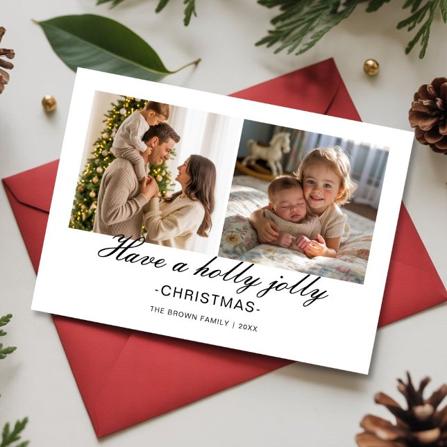 Ha en Holly Jolly-jul från vår galna familj Julkort (Skapare uppladdad)