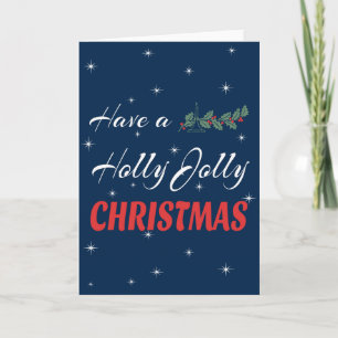 Ha en Holly Jolly-jul Helgkort