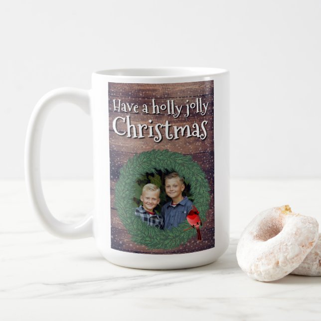 Ha en Holly Jolly-jul - Holiday zforday z Kaffemugg (Med munk)