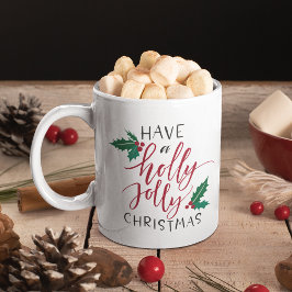 Ha en Holly Jolly-jul Kaffemugg