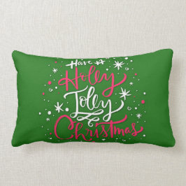 Ha en Holly Jolly-jul Lumbarkudde
