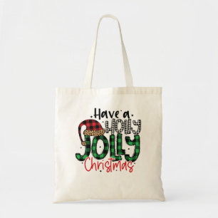 Ha en Holly Jolly-jul - Perfekt jul Tygkasse