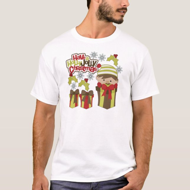 Ha en Holly Jolly-jul T Shirt (Framsida)