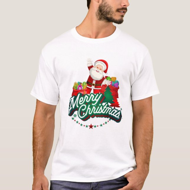 "Ha en Holly Jolly-jul" T Shirt (Framsida)
