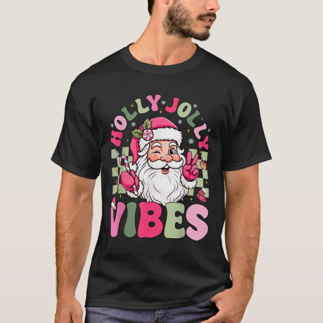 Ha en Holly Julafton Jolly Jul Coquette Vibes W T Shirt (Framsida)