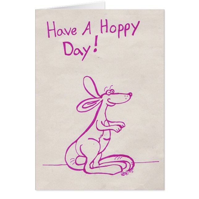 Ha en Hoppy dag Hälsningskort (Framsidan)