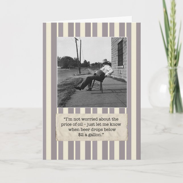 Ha en Hoppy födelsedag! Öl-Themed födelsedagkort Kort (Framsida)