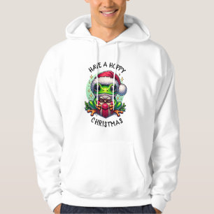 Ha en hoppy-jul   Frog Pun Hoodie