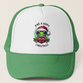 Ha en hoppy-jul | Frog Pun Keps