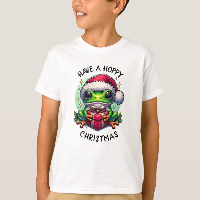 Ha en hoppy-jul | Frog Pun T Shirt (Framsida)