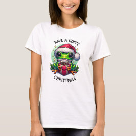 Ha en hoppy-jul | Frog Pun T Shirt