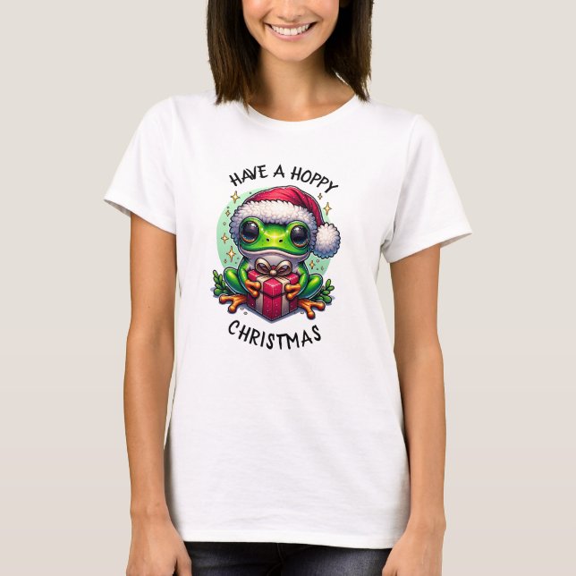 Ha en hoppy-jul | Frog Pun T Shirt (Framsida)