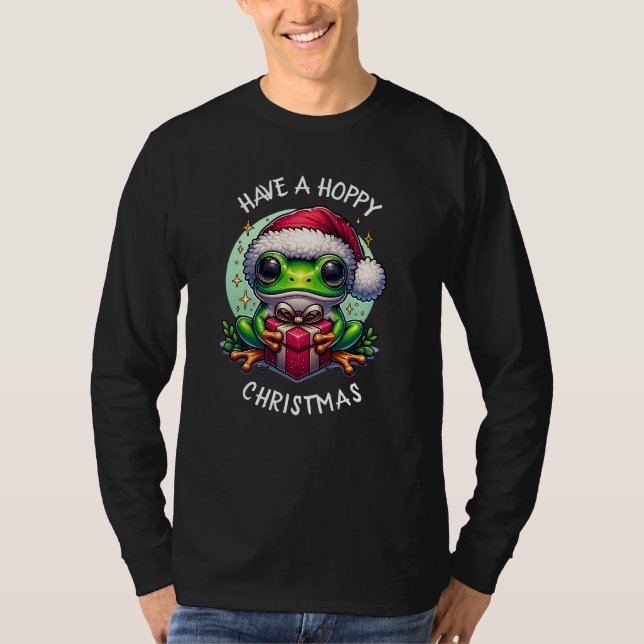 Ha en hoppy-jul | Frog Pun T Shirt (Framsida)