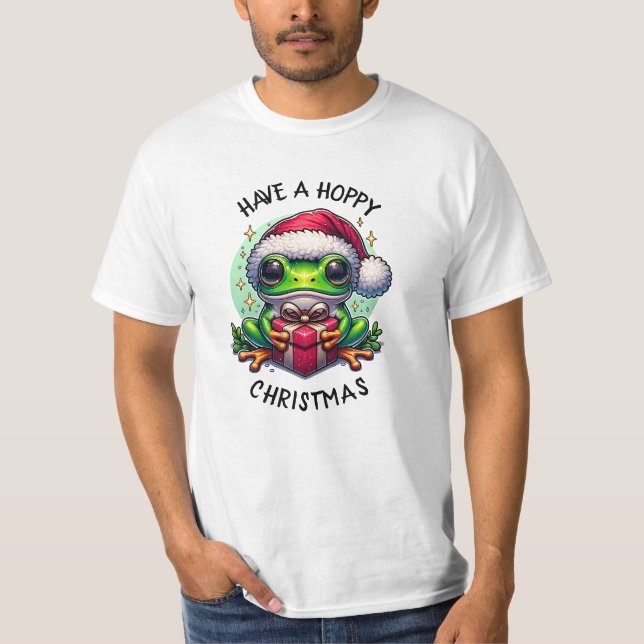 Ha en hoppy-jul | Frog Pun T Shirt (Framsida)