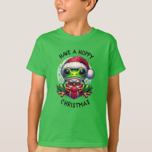 Ha en hoppy-jul   Frog Pun T Shirt