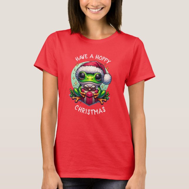 Ha en hoppy-jul | Frog Pun T Shirt (Framsida)