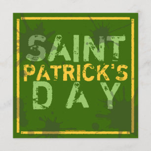 Ha en inbjudan till Party Grunge St. Patrick's Par