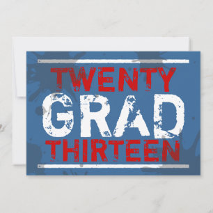 Ha en inbjudan till Studentfesten Party Grunge