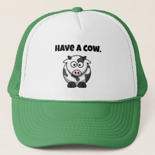 Ha en iordningställd Tecknad i Cow-paren Keps