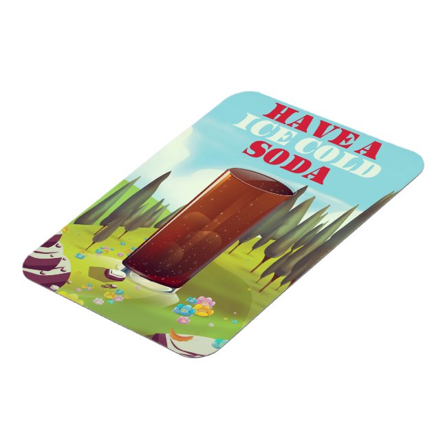 Ha en iskyld läskreklam. magnet (Vänstra Sidan)