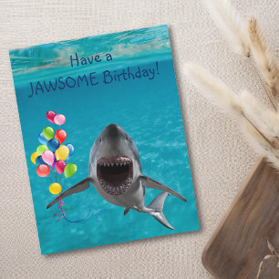 Ha en Jawsome Birthday Shark Kort