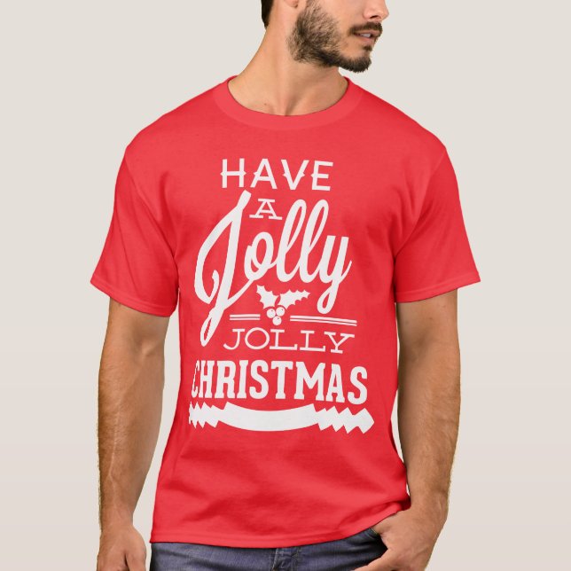 Ha en Jolly Jolly-jul T Shirt (Framsida)