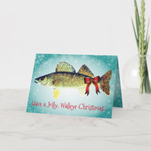 "Ha en Jolly Walleye-jul" Helgkort