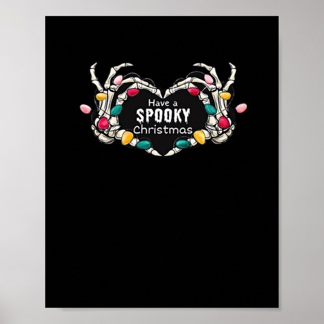 Ha en julklapp - Skeleton Hand Poster (Framsidan)