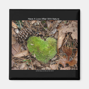 Ha en Kärlek-affär med Nature Moss Heart-gåvor Magnet