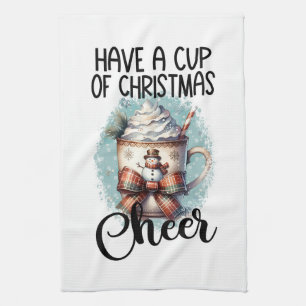 Ha en kopp i julCheer Kökshandduk