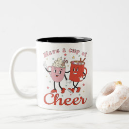 Ha en Kopp i Rosa julafton vid Cheer Retro