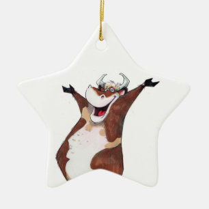 Ha en koprydnad julgransprydnad keramik