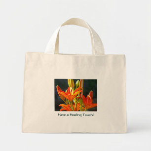 Ha en läkande beröring! Totebagspresenter Orange l Mini Tygkasse