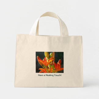 Ha en läkande beröring! Totebagspresenter Orange l Mini Tygkasse