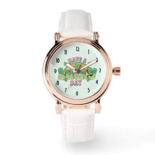 Ha en lucky Day Retro Typography Armbandsur
