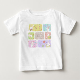 Ha en Lycklig-dag: Cute Bunny Illustration T Shirt